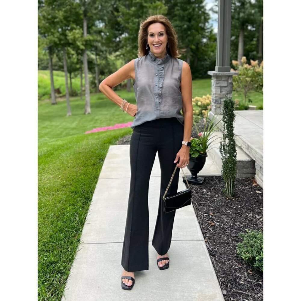 SPANX The Perfect Pant-Hi Rise Flare in Classic Black Size X-Large - Picture 13 of 15